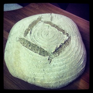 One of my new hobbies is artisan bread baking...I am still getting the hang of it, but this loaf turned out pretty well!